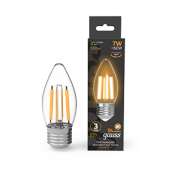 Лампы (источники света) лампа светодиодная filament свеча 7w 550lm 2700к е27 led 1/10/50 | 103802107 | gauss выгодная цена