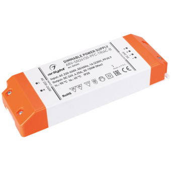 1Ленты светодиодные блок питания arv-sn24150-pfc-triac-b (24v, 6.25a, 150w) | 029493 | arlight выгодная цена