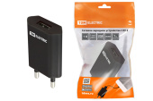 КОМПЬЮТЕРНЫЕ АКСЕССУАРЫ сетевое зарядное устройство, сзу 2, 1 а, 1 usb, черный, | sq1810-0002 | tdm выгодная цена