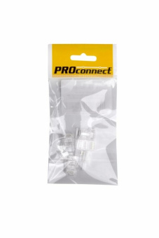 1Разъемы RJ разъем сетевой lan на кабель, штекер 8р8с (rj-45), под обжим, "эконом" (5шт.) (пакет) proconnect | 05-1021-6-9 | proconnect выгодная цена