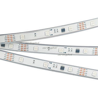 1Ленты светодиодные лента светодиодная spi-5000p-5060-30 12v cx3 rgb-auto (12mm, 6.5w, ip66) | 021228(1) | arlight выгодная цена