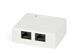 Розетки, адаптеры и модули Keystone розетка компьютерная sb2-2-8p8c-c5e-wh rj-45(8p8c), категория 5e, двойная, внешняя, dual idc. | 28062 | hyperline выгодная цена