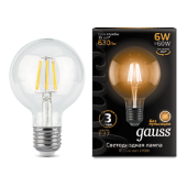 Лампы (источники света) лампа светодиодная led 6вт e27 220в 2700к | 105802106 | gauss выгодная цена