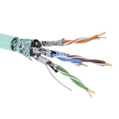 Кабель витая пара (UTP, FTP) кабель cat 6а, f/ftp, нг(а)-hf, бухта 500м, аква | rn6affa01aq | dkc выгодная цена