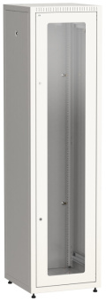 1Шкафы и стойки телекоммуникационные 19 шкаф linea e 47u 600х600мм двери 2шт стек. и метал. сер. | le35-47u66-gm | itk выгодная цена