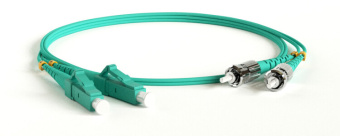 1Оптические компоненты СКС патч-корд fc-d2-503-lc/pr-st/pr-h-3m-lszh-aq волоконно-оптический (шнур) mm 50/125(om3), lc-st, duplex, lszh, 3 м | 247707 | hyperline выгодная цена