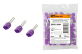 Изделия для монтажа и опрессовки кабеля наконечник штыревой втулочный изолированный (двойной) ншви (2) 2,5х10 (100 шт) | sq0521-0008 | tdm выгодная цена