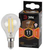 Лампы (источники света) лампа светодиодная f-led p45-11w-827-e14 (филамент, шар, 11вт, тепл, e14) | б0047012 | эра выгодная цена
