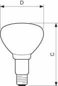 Лампы (источники света) лампа накаливания лон ir250rh br125 230-250v e27 1ct/10 | 923212043801 | philips выгодная цена