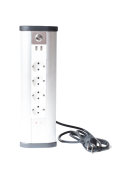 Кабельные каналы блок розеточный управляемый (wi-fi), 4х2к+з, 2-usb (45х45), алюминий | 400007 | spl выгодная цена