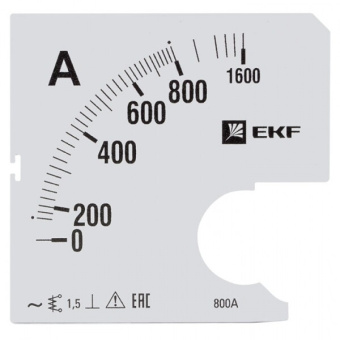 1Измерительное оборудование шкала сменная для a961 800/5а-1,5 ekf proxima | s-a961-800 | ekf выгодная цена