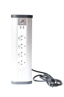 1Кабельные каналы блок розеточный управляемый (wi-fi), 4х2к+з, 2-usb (45х45), алюминий | 400007 | spl выгодная цена