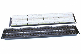 1Патч-панели патч-панель pp3-19-48-8p8c-c5e-110d 19", 2u, 48 портов rj-45, категория 5e, dual idc, rohs, цвет черный | 246100 | hyperline выгодная цена