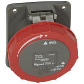 Разъемы промышленные встраиваемая розетка hypra - ip 66/67-55 - 3к+н+3 - 16 а - пластик | 051131 | legrand выгодная цена