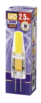 1Лампы (источники света) лампа светодиодная led 2,5вт g4 12в 3000к pled-g4 cob (led driver!) капсульная | 2855749 | jazzway выгодная цена