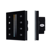 Ленты светодиодные панель sens sr-2830b-ac-rf-in black (220v,mix+dim,4зоны) | 021062 | arlight выгодная цена