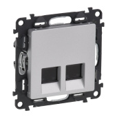 Розетки, выключатели, звонки электрические valena life diy алюминий розетка комп(rj45) 2-ая 5 кат utp | 753641 | legrand выгодная цена