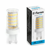 Лампы (источники света) лампа светодиодная, (11w) 230v g9 6400k jcd, lb-435 | 38151 | feron выгодная цена