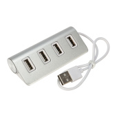 КОМПЬЮТЕРНЫЕ АКСЕССУАРЫ разветвитель 4 usb-port серебристый | 18-4106 | rexant выгодная цена