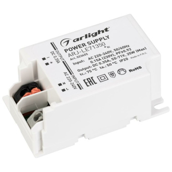 1Ленты светодиодные блок питания arj-le71350 (25w, 350ma, pfc) | 023455 | arlight выгодная цена