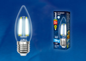 Лампы (источники света) лампа светодиодная led-c35-13w/4000k/e27/cl pls02wh led. "свеча", прозр. серия sky. 4000к . | ul-00005902 | uniel выгодная цена