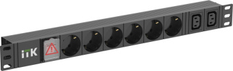 1Шкафы и стойки телекоммуникационные 19 itk pdu 6 розеток нем. ст. + 2 с13 led 1u каб. 2м нем. ст. | ph12-6d2c131-p | itk выгодная цена