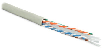 1Кабель витая пара (UTP, FTP) uutp4-c6-s23-in-lszh-gy-100 (100 м) кабель витая пара u/utp, категория 6, 4 пары (23 awg), одножил. (solid), lszh, нг(а)-hf | 273515 | hyperline выгодная цена