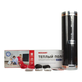 1Обогрев и вентиляция пленочный теплый пол optima 150 15 м?/0,5 х 30 м/2250 вт | 51-0518-7 | rexant выгодная цена