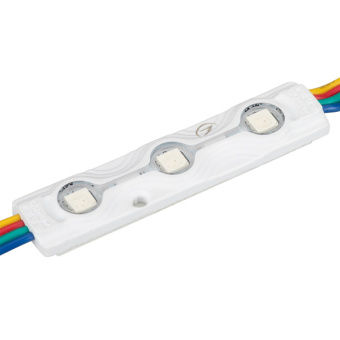 1Ленты светодиодные модуль герметичный arl-orion-r07-12v rgb (5050, 3 led) | 026540 | arlight выгодная цена