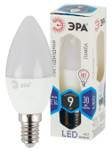 Лампы (источники света) лампа светодиодная led 9вт е14 4000к стандарт smd b35-9w-840-e14 свеча | б0027970 | эра выгодная цена