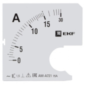 Измерительное оборудование шкала сменная для a721 15/5а-1,5 ekf proxima | s-a721-15 | ekf выгодная цена