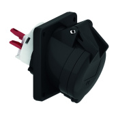 Разъемы промышленные розетка панельная 3р(2p + pe) 32а 230 qc ip44 i 120439-bals i bals выгодная цена