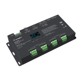 Ленты светодиодные декодер smart-dmx-suf (12-24v, 12x5a, xlr3, rj45) (arlight, ip20 металл, 5 лет) | 033768 | arlight выгодная цена