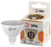 Лампы (источники света) лампа светодиодная эко led mr16-12w-827-gu5.3 (диод, софит, 12вт, тепл, gu5.3) | б0040887 | эра выгодная цена
