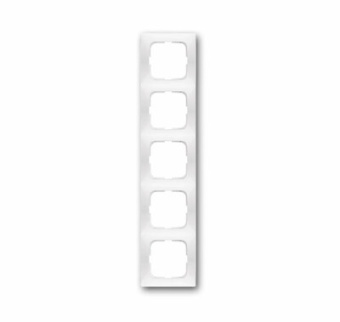 1Розетки, выключатели, звонки электрические рамка 5-постовая, серия spring, цвет альпийский белый | 1725-0-1478 | 2cka001725a1478 | abb выгодная цена
