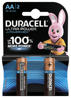 1Элементы питания и аккумуляторы батарейки duracell lr6-2bl ultra | б0038759 | duracell выгодная цена