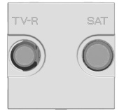 Розетки, выключатели, звонки электрические abb zenit альп. белый розетка tv-fm-sat оконечная, (2 мод) | n2251.7 bl | 2cla225170n1101 | abb выгодная цена