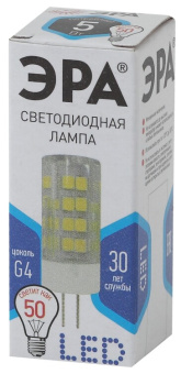 1Лампы (источники света) лампа светодиодная led 5вт g4 220в 4000к smd jc капсульная | б0027858 | эра выгодная цена