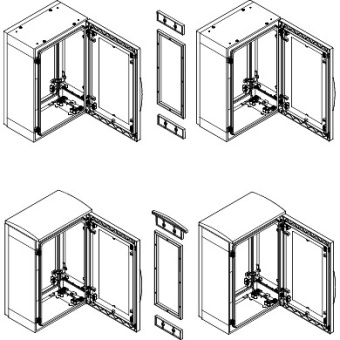 1Шкафы, боксы и аксессуары компл. для гориз.соед. шкафов pla12x3 | nsymupla123g | schneider electric выгодная цена