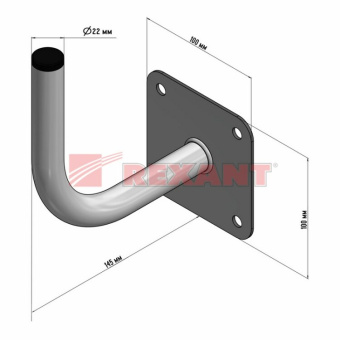 1Кронштейны и мачты для антенн кронштейн эфирный 14,5 см г-образный | 34-0580 | rexant выгодная цена