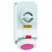 Разъемы промышленные настенная розетка с блокировкой 32a 4p 3h 380+440v ip67 quick-connect (реф) 16050 i 16050-bals i bals выгодная цена