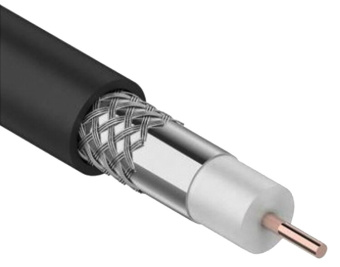 1Кабель коаксиальный (RG) каб. коаксиал. rg11 ccs 75ом fpe pvc черн. (300м) generica | cc1-r1f1-119-300-g | itk выгодная цена