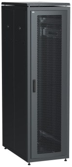 1Шкафы и стойки телекоммуникационные 19 шкаф сетевой 19" linea n 33u 600х1000 мм перфорированная передняя дверь черный | ln05-33u61-p | itk выгодная цена