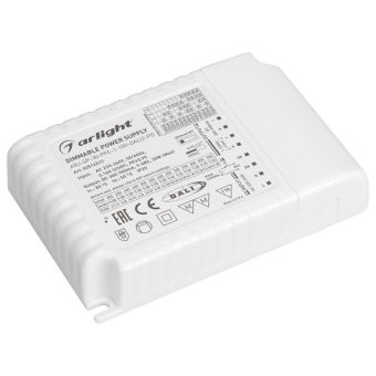 1Ленты светодиодные блок питания arj-sp-30-pfc-1-10v-dali2-pd (30w, 300-900ma) (arlight, ip20 пластик, 5 лет) | 025122(1) | arlight выгодная цена