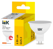 Лампы (источники света) лампа светодиодная alfa mr16 софит 6вт 230в 3000к gu5,3 | lla-mr16-6-230-30-gu5 | iek выгодная цена