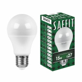Лампы (источники света) лампа светодиодная sba6015 15w 4000k 230v e27 a60 | 55011 | saffit выгодная цена