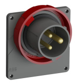 Разъемы промышленные вилка с прямым фланцем easy&safe 216ebu9w,16a,2p+e,ip67,9ч|2cma101260r1000| abb выгодная цена