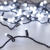 Ленты светодиодные светодиодная гирлянда ard-string-classic-10000-black-100led-milk-std white (230v, 7w) (ardecoled, ip65) | 031206 | arlight выгодная цена