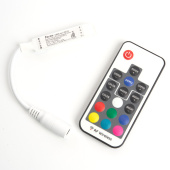 Ленты светодиодные контроллер rgb min для светодиодной ленты с п/у белый, 12-24v, ld66 | 48032 | feron выгодная цена