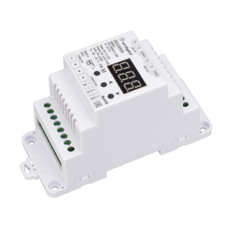 1Ленты светодиодные декодер smart-k23-dmx512-din (12-24v, 3x6a) | 027126 | arlight выгодная цена